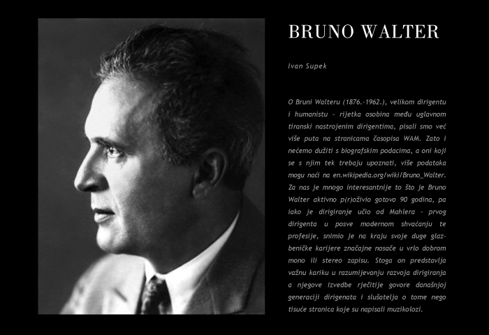 I. Supek: Bruno Walter